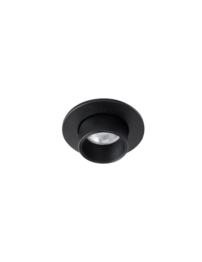 Recessed ceiling spotlights - Maxlight Halo E Black Flush Mounted Ceiling Lamp H0129. - product kolory-swiatla.pl 3