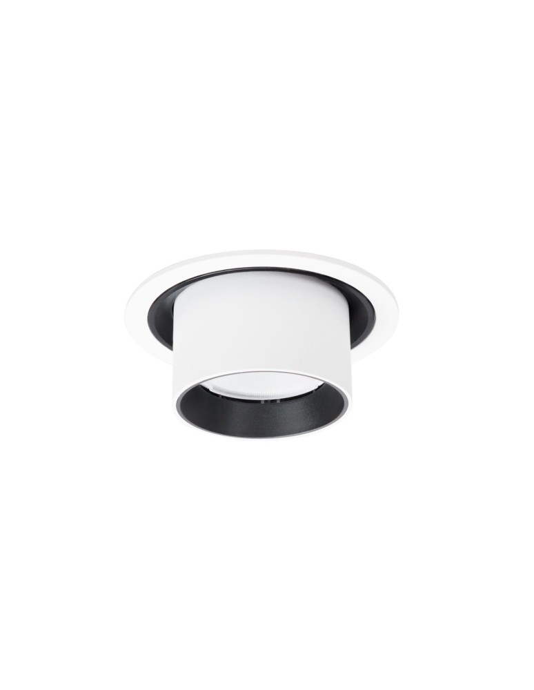 Recessed ceiling spotlights - Maxlight Halo F White Flush Mounted Ceiling Lamp H0130. - product kolory-swiatla.pl 3