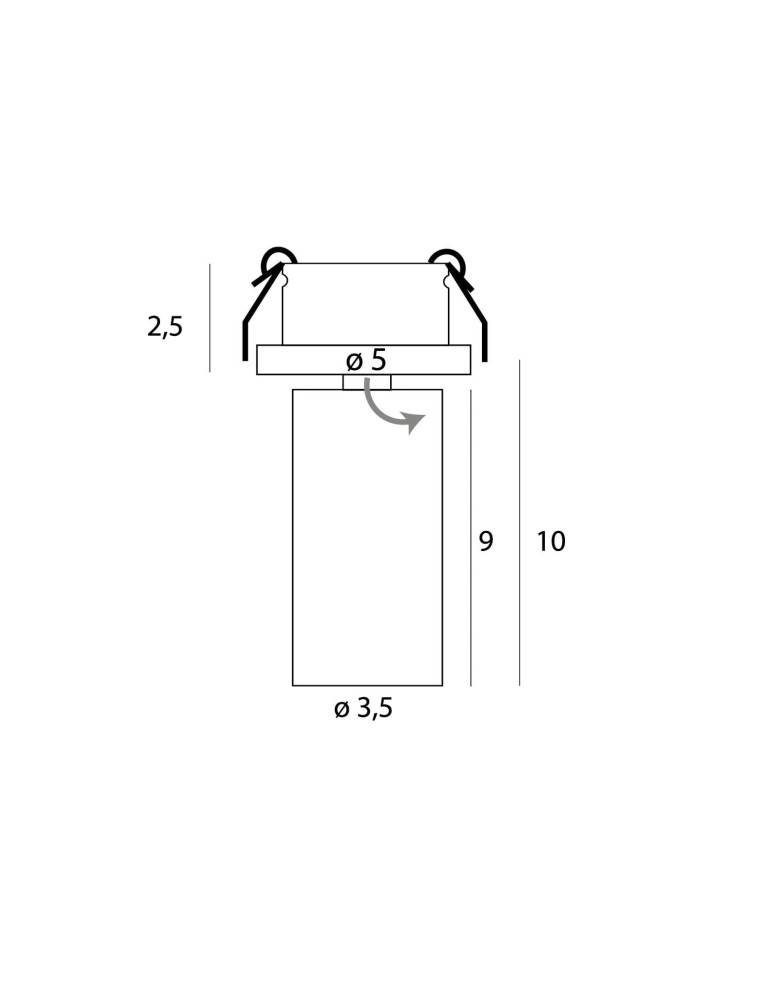 Recessed ceiling spotlights - Maxlight Halo C White Flush Mounted Ceiling Lamp H0124. - product kolory-swiatla.pl 5
