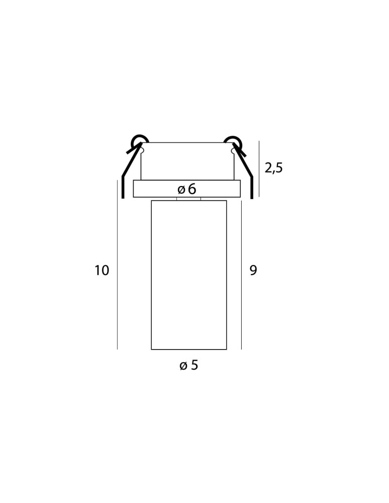 Recessed ceiling spotlights - Maxlight Halo D White Flush Mounted Ceiling Lamp H0126. - product kolory-swiatla.pl 3