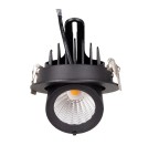 LED flush-mounted lamps - Maxlight Rubio 10W Black H0133 recessed luminaire. - product 4