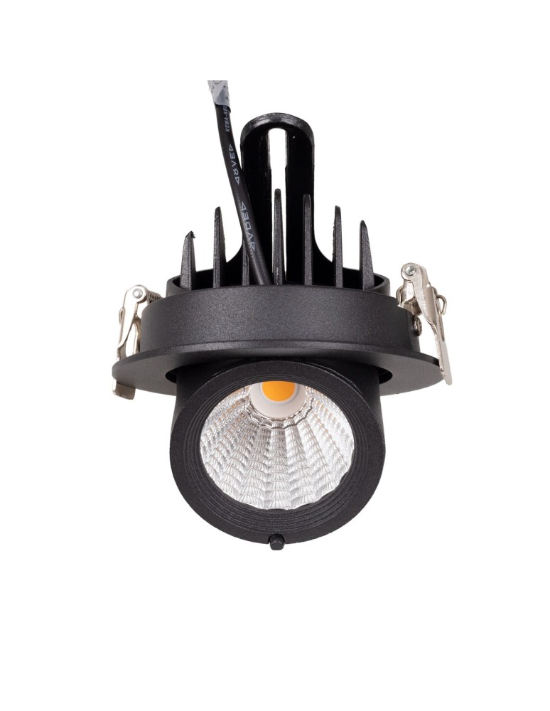 LED flush-mounted lamps - Maxlight Rubio 10W Black H0133 recessed luminaire. - product kolory-swiatla.pl 4