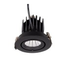 LED flush-mounted lamps - Maxlight Rubio 10W Black H0133 recessed luminaire. - product 5