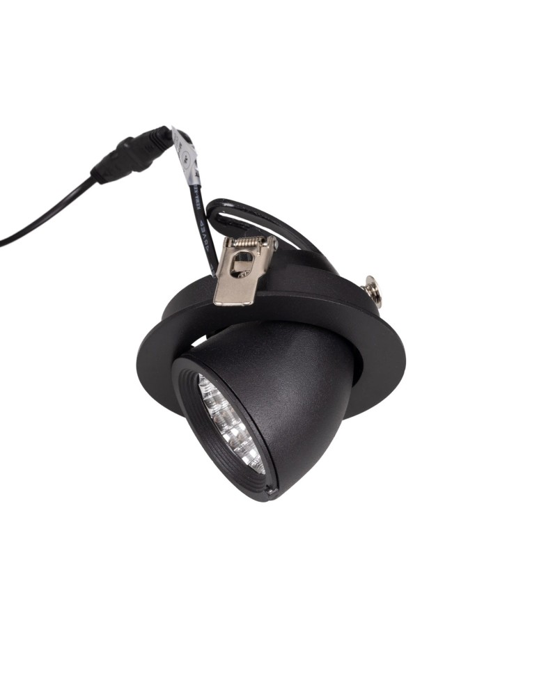 LED flush-mounted lamps - Maxlight Rubio 10W Black H0133 recessed luminaire. - product kolory-swiatla.pl 6