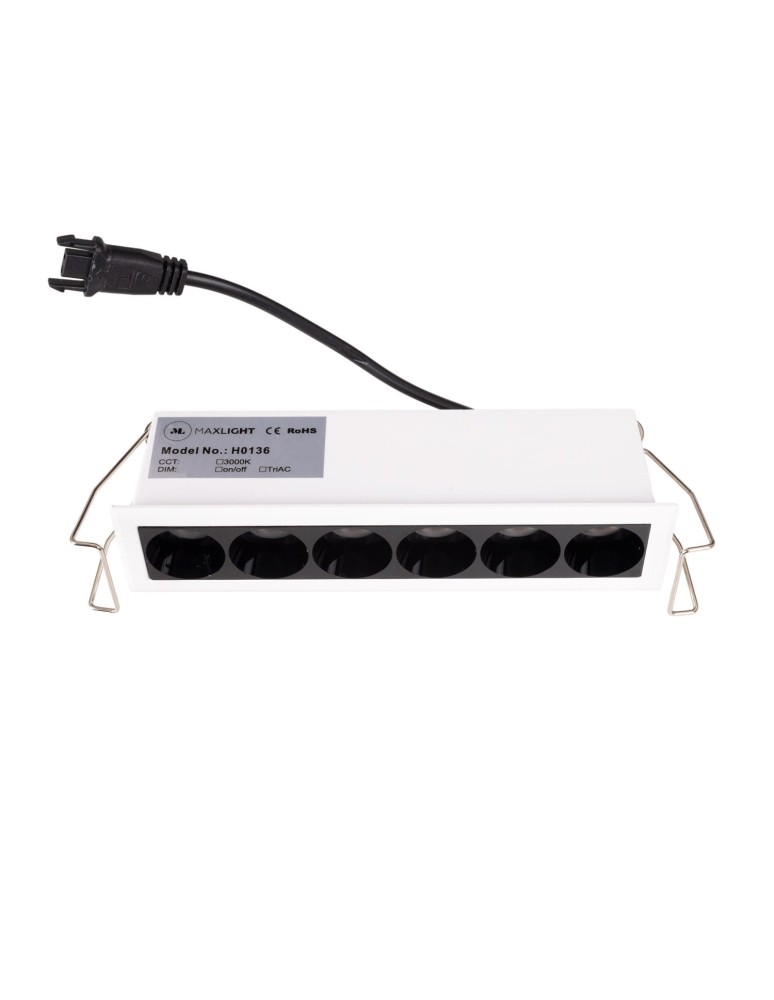 LED flush-mounted lamps - Maxlight X-Line Recessed Light Fixture, To be Completed with Trafo Ht0136 H0136. - product kolory-swiatla.pl 3