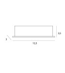 LED flush-mounted lamps - Maxlight X-Line Recessed Light Fixture, To be Completed with Trafo Ht0136 H0136. - product 4