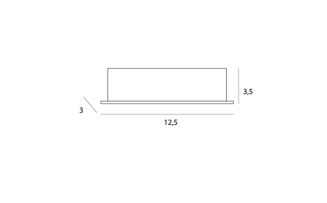 Maxlight Oprawa Wpustowa X-Line, Do Skompletowania Z Trafo Ht0136 H0136