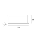 LED flush-mounted lamps - Maxlight X-Line Recessed Luminaire, To Be Completed With Trafo Ht0137 H0137. - product 4