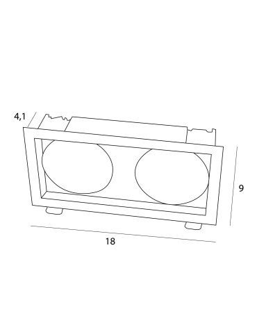 Maxlight Spilio Recessed Luminaire, To be Completed With Hm190 Module And Trafo Ht190 SPILIO H190.05 - product 2