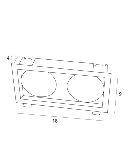 Maxlight Spilio Recessed Luminaire, To be Completed With Hm190 Module And Trafo Ht190 SPILIO H190.05 - product 2