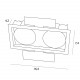 Maxlight Oprawa Wpustowa Spilio, Do Skompletowania Z Modułem Hm190 I Trafo Ht190 SPILIO H190.06