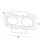 LED flush-mounted lamps - Maxlight Spilio Recessed Luminaire, To be Completed With Hm190 Module And Trafo Ht190 SPILIO H190.06 - product 3