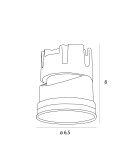 LED flush-mounted lamps - Maxlight Spilio LED Module 10W IP65 HM190 3000K (frame ordered separately) - product 5