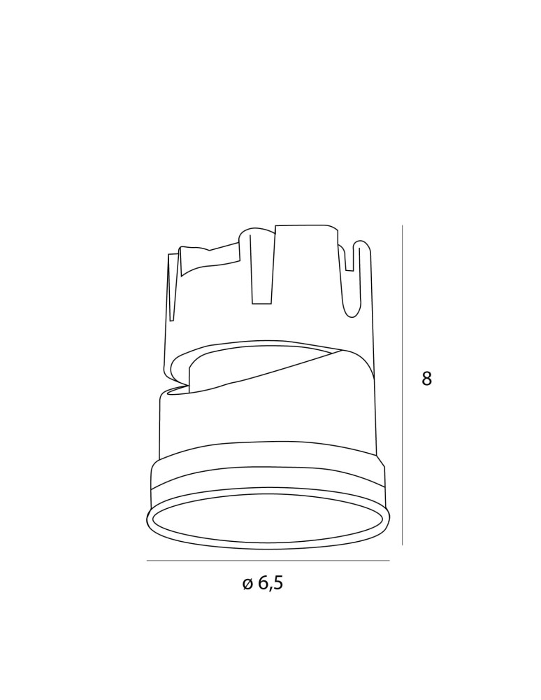 LED flush-mounted lamps - Maxlight Spilio LED Module 10W IP65 HM190 3000K (frame ordered separately) - product kolory-swiatla.pl 5