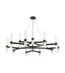 Designer pendant lamps - Step into Design CANDELA-15 gold 120cm pendant lamp DN1505-15 black - product 1