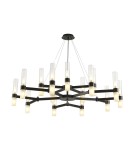 Designer pendant lamps - Step into Design CANDELA-15 gold 120cm pendant lamp DN1505-15 black - product 2