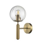 Modern Classic style wall lamps - Step into Design PALLA gold 15cm wall lamp F070 transparent - product 2