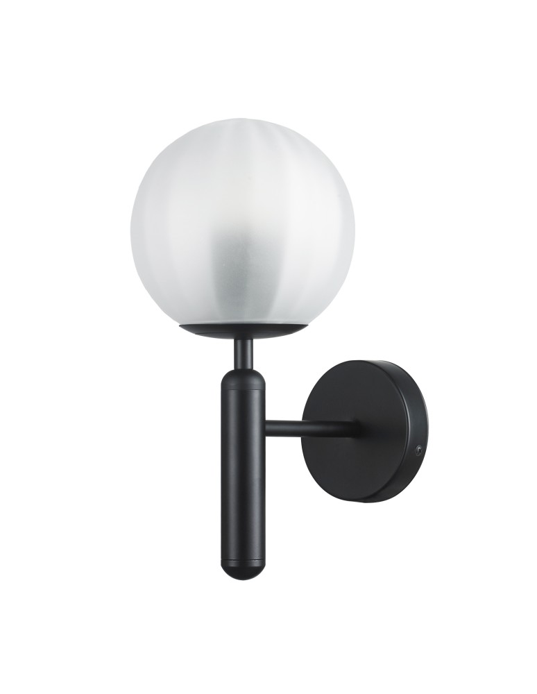 Modern Classic style wall lamps - Step into Design PALLA wall lamp black 15cm F070 black - product kolory-swiatla.pl 1