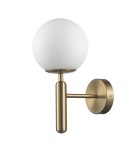 Modern Classic style wall lamps - Step into Design PALLA gold and white 15cm wall lamp ST-F070 white - product 1