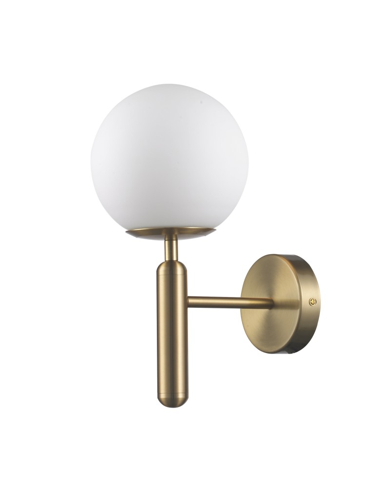 Modern Classic style wall lamps - Step into Design PALLA gold and white 15cm wall lamp ST-F070 white - product kolory-swiatla.pl 1