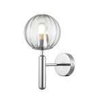 Modern Classic style wall lamps - Step into Design PALLA chrome 15cm F070 chrome wall lamp - product 1