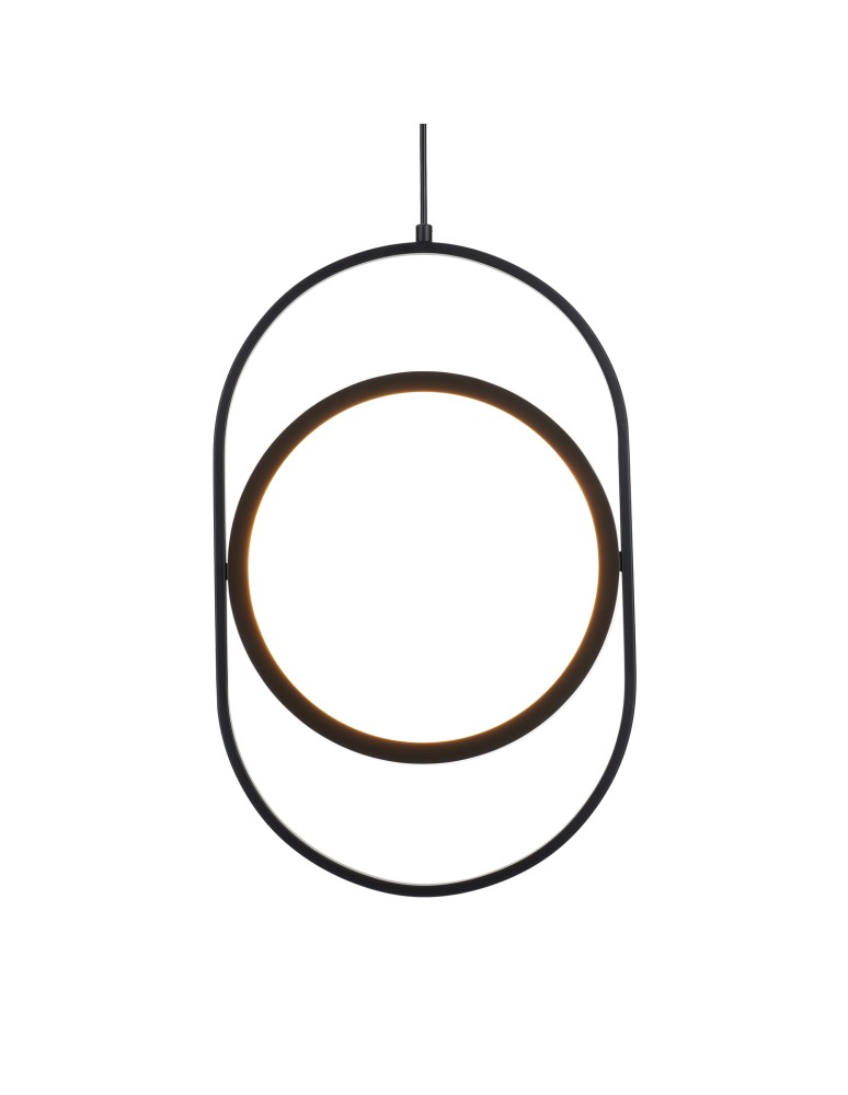 LED pendant lamps - Step into Design ELIPSE M LED pendant lamp black 45cm 60217A-M - product kolory-swiatla.pl 6