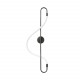 Step into Design Lampa ścienna ESSA czarna 90cm ST-B3554 black