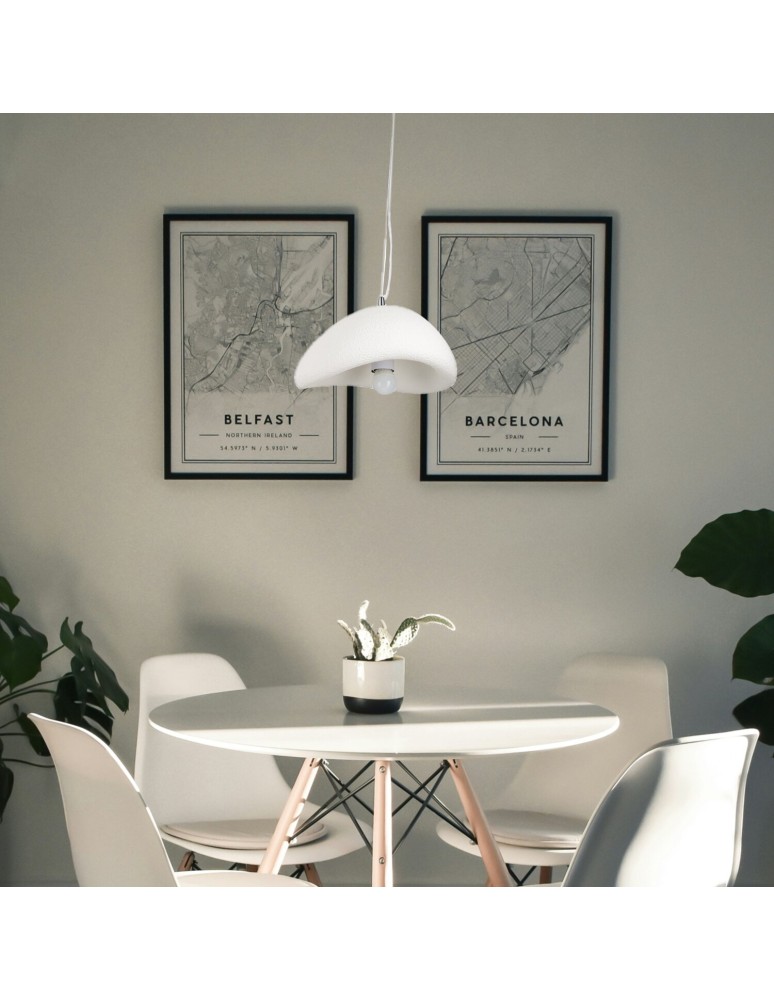 Single pendant lamps - Step into Design STONE LED pendant lamp white 40cm DN426-400 - product kolory-swiatla.pl 3