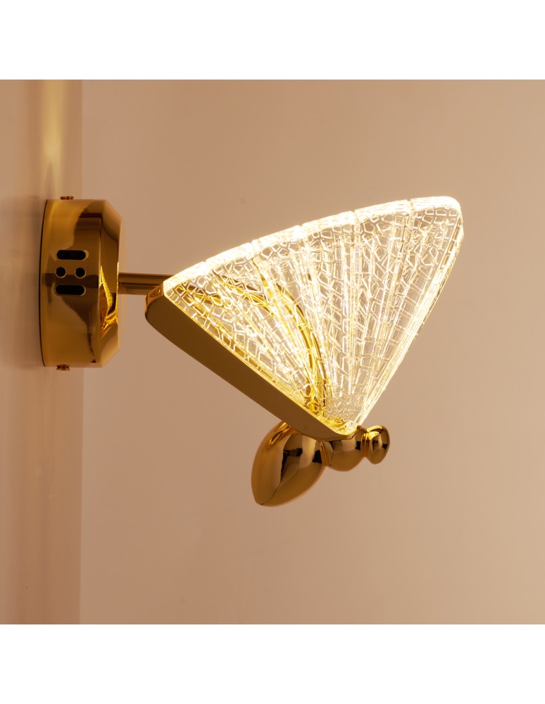 Designer wall lamps - Step into Design BEE LED gold 18cm wall lamp ST-W0612-1S - product kolory-swiatla.pl 6