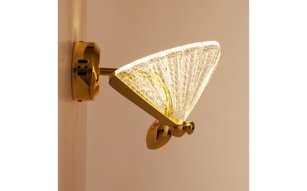 Step into Design Lampa ścienna BEE LED złota 18cm ST-W0612-1S