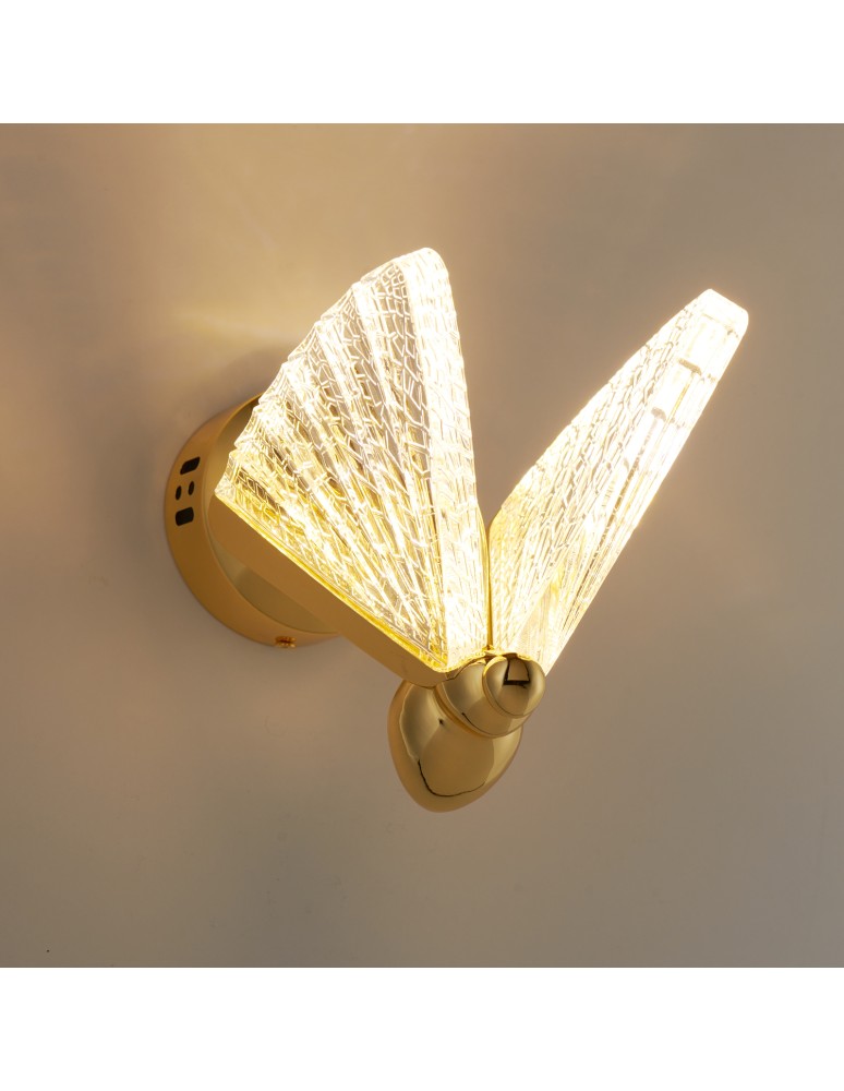 Designer wall lamps - Step into Design BEE LED gold 18cm wall lamp ST-W0612-1S - product kolory-swiatla.pl 8