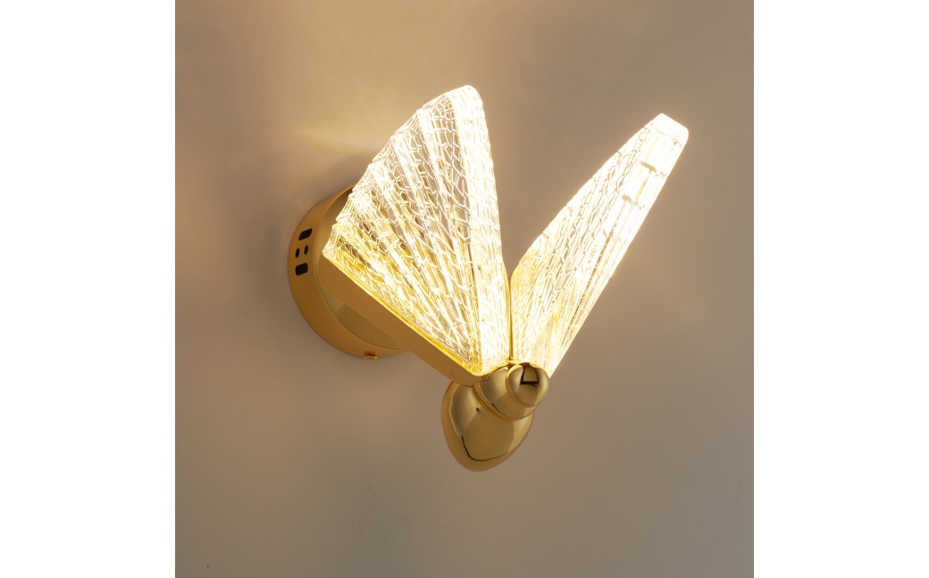 Step into Design Lampa ścienna BEE LED złota 18cm ST-W0612-1S