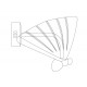 Step into Design Lampa ścienna BEE LED złota 18cm ST-W0612-1S