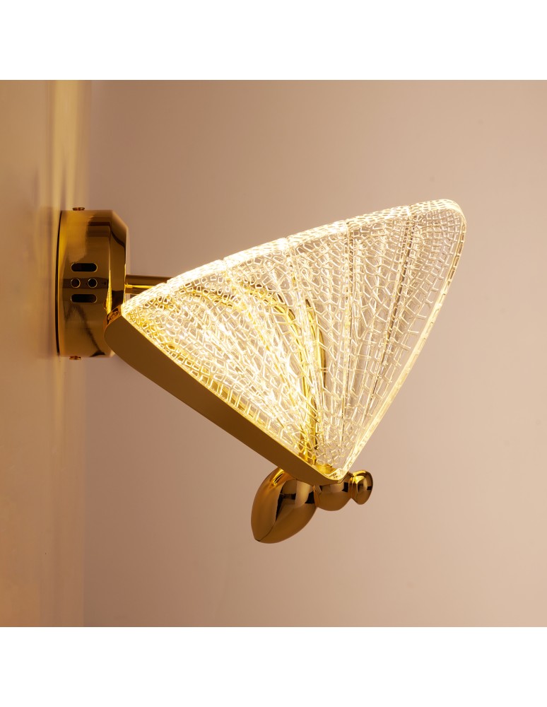 Designer wall lamps - Step into Design BEE LED wall lamp gold 22cm ST-W0612-1B - product kolory-swiatla.pl 7