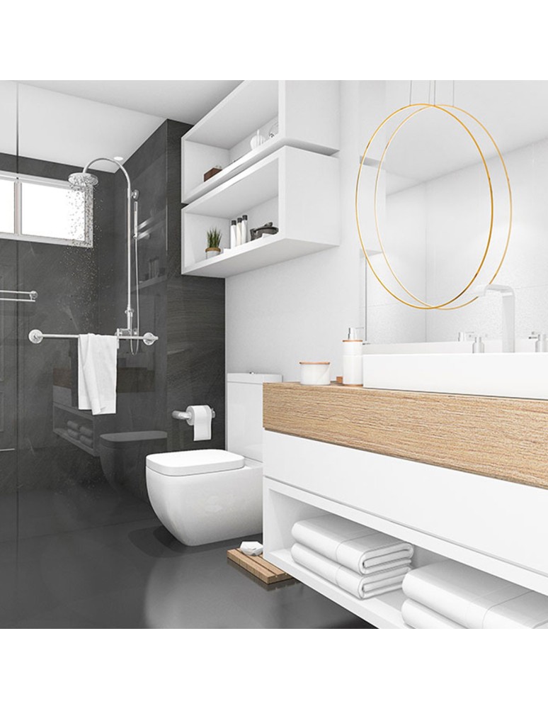 Pendant lamps circles - Light Prestige Mirror pendant large gold CCT - product kolory-swiatla.pl 9