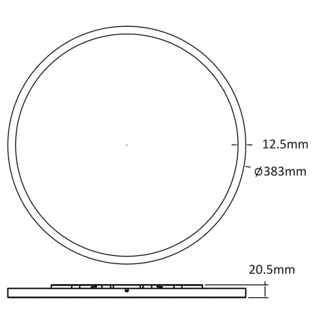 Light Prestige Plafon Pryzma 2 x LED CCT biały LP-1707/1C-38 WH