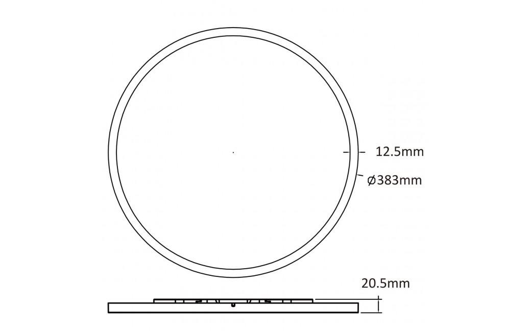 Light Prestige Plafon Pryzma 2 x LED CCT biały LP-1707/1C-38 WH