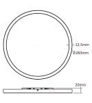 LED Plafonds - Light Prestige Plafond Pryzma 2 x LED CCT black LP-1707/1C-28 BK - product 5