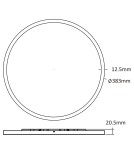 LED Plafonds - Light Prestige Plafond Pryzma 2 x LED CCT black LP-1707/1C-38 BK - product 5