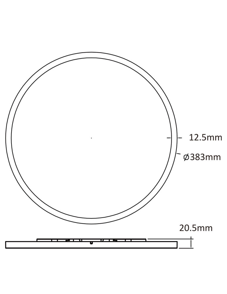 LED Plafonds - Light Prestige Plafond Pryzma 2 x LED CCT black LP-1707/1C-38 BK - product kolory-swiatla.pl 5