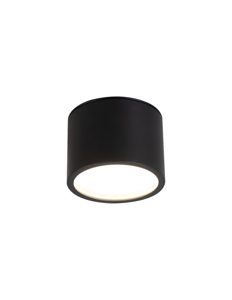 Bathroom ceiling lamps - Light Prestige Kendal surface-mounted luminaire 1 x GX53 black LP-6331/1SM IP65 BK - product kolory-swiatla.pl 1