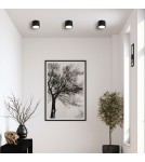 Bathroom ceiling lamps - Light Prestige Kendal surface-mounted luminaire 1 x GX53 black LP-6331/1SM IP65 BK - product 3