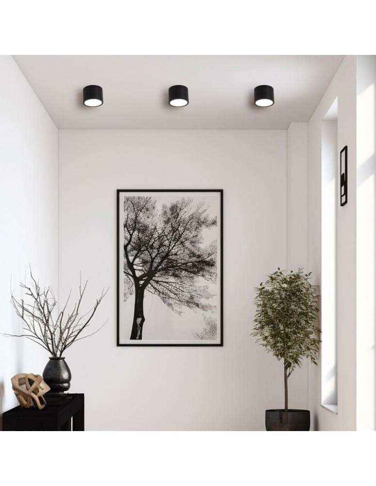 Bathroom ceiling lamps - Light Prestige Kendal surface-mounted luminaire 1 x GX53 black LP-6331/1SM IP65 BK - product kolory-swiatla.pl 3