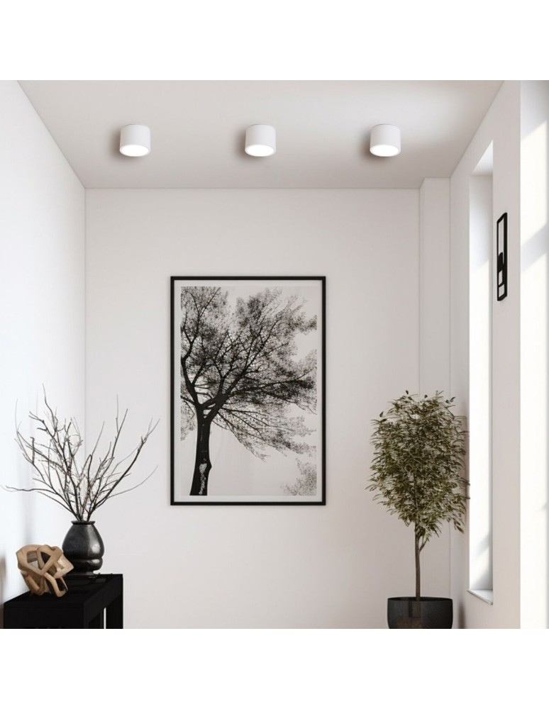 Hermetic ceiling luminaires - Light Prestige Kendal surface-mounted luminaire 1 x GX53 white LP-6331/1SM IP65 WH - product kolory-swiatla.pl 3