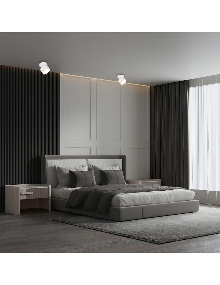 Adjustable ceiling lamps - spots - Light Prestige Kendal surface-mounted luminaire 1 x GX53 white LP-6331/1SM WH movable - product kolory-swiatla.pl 2