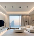Round ceiling luminaires - Light Prestige Kendal surface-mounted luminaire 1 x GX53 black LP-6331/1SM L BK - product 2