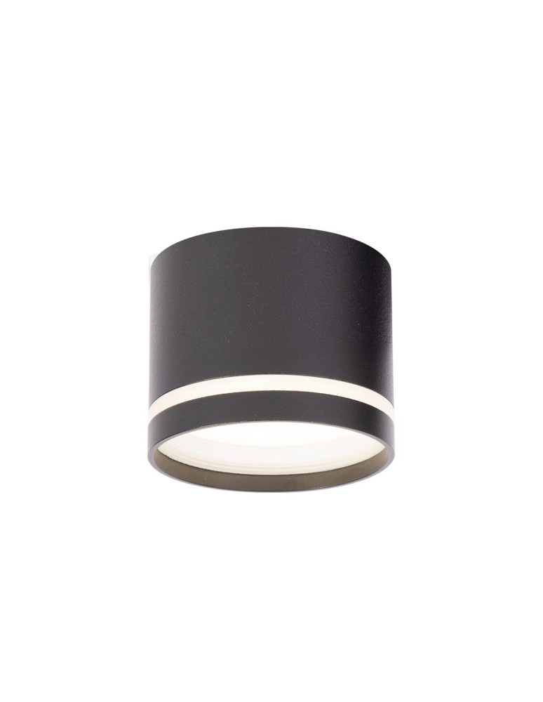 Round ceiling luminaires - Light Prestige Kendal surface-mounted luminaire 1 x GX53 black LP-6331/1SM R1 BK - product kolory-swiatla.pl 1