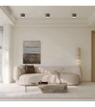 Round ceiling luminaires - Light Prestige Kendal surface-mounted luminaire 1 x GX53 black LP-6331/1SM R1 BK - product 2