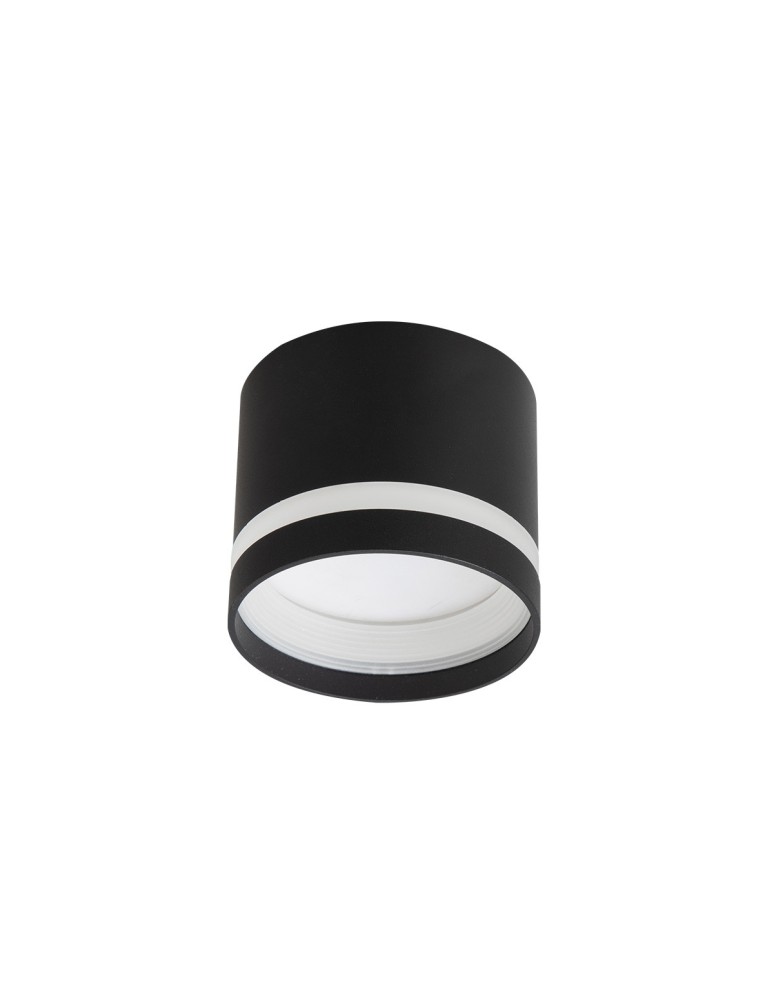 Round ceiling luminaires - Light Prestige Kendal surface-mounted luminaire 1 x GX53 black LP-6331/1SM R1 BK - product kolory-swiatla.pl 3