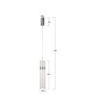 Single pendant lamps - Light Prestige Ambiente LED CCT chrome pendant lamp LP-1510/1P CH - product 6